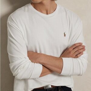 Polo by Ralph Lauren Men's Classic White Long Sleeve Shirt